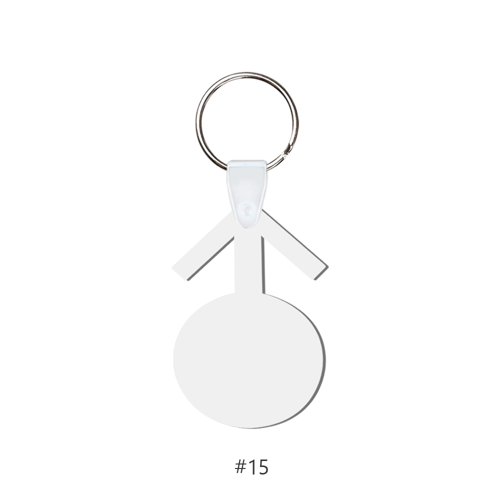 DIY Sublimation MDF Keychain - Double-Sided Heat Transfer Printing Keyring Blank with 25 Different Shapes