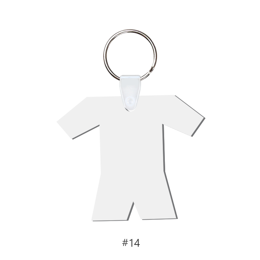 DIY Sublimation MDF Keychain - Double-Sided Heat Transfer Printing Keyring Blank with 25 Different Shapes