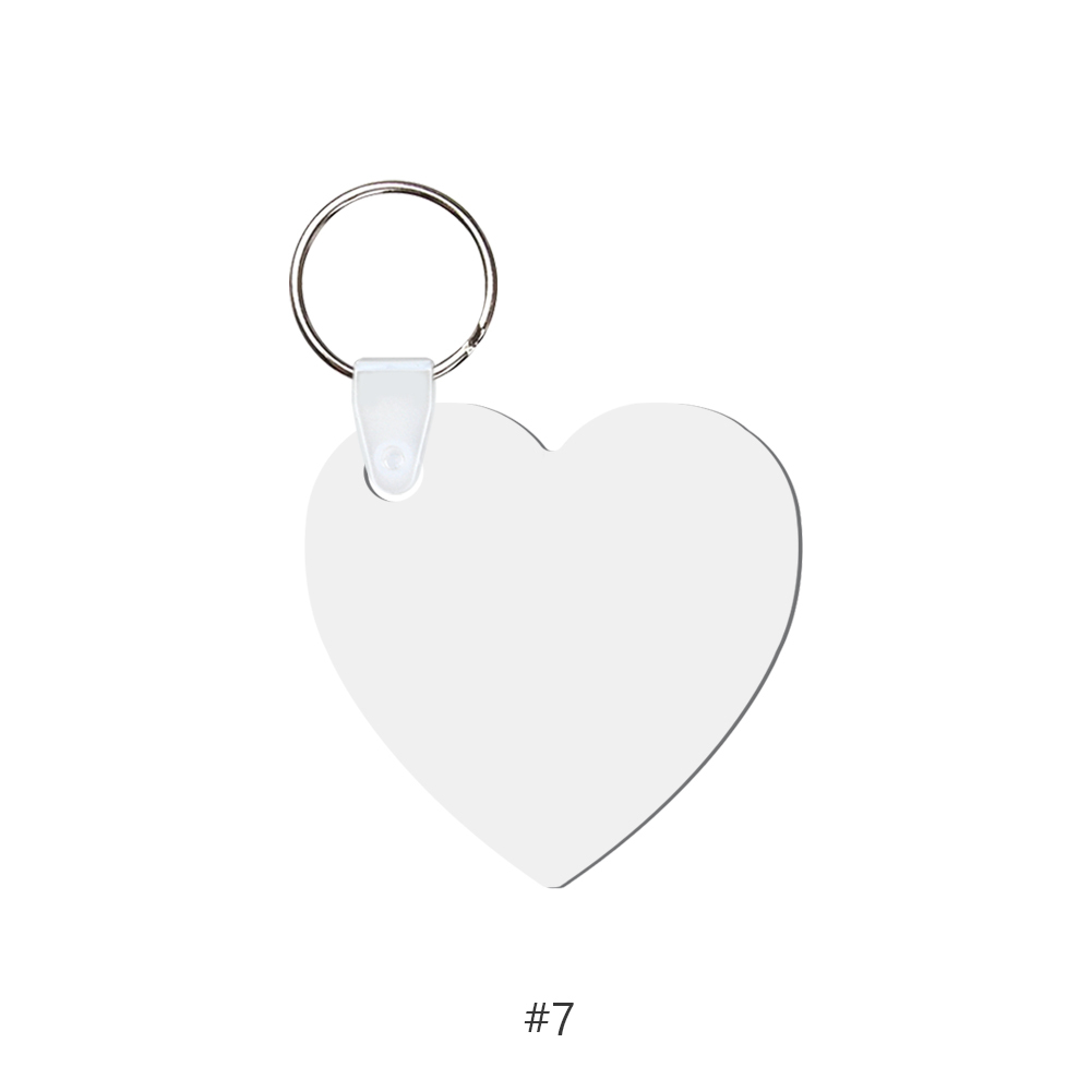 DIY Sublimation MDF Keychain - Double-Sided Heat Transfer Printing Keyring Blank with 25 Different Shapes