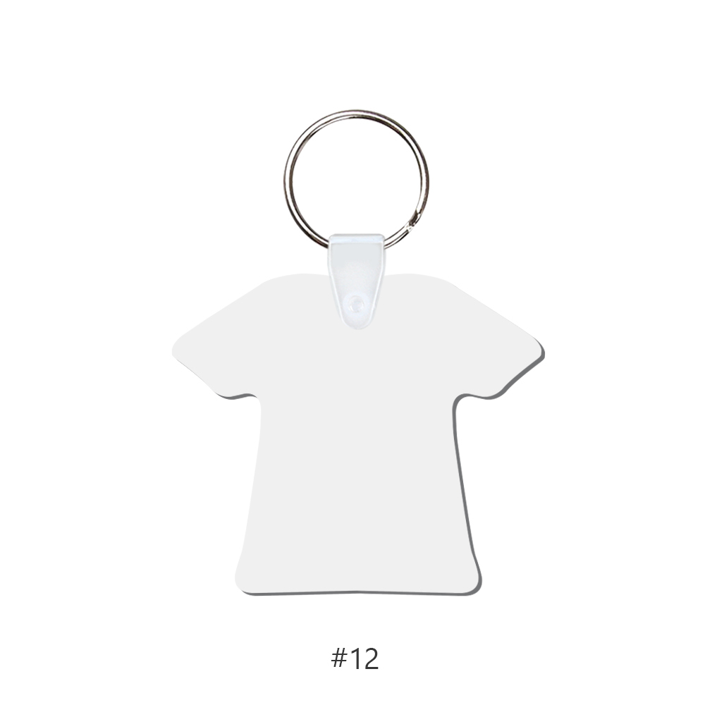 DIY Sublimation MDF Keychain - Double-Sided Heat Transfer Printing Keyring Blank with 25 Different Shapes