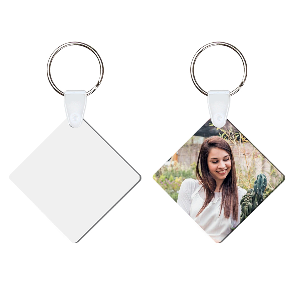 DIY Sublimation MDF Keychain - Double-Sided Heat Transfer Printing Keyring Blank with 25 Different Shapes