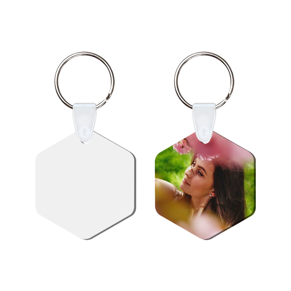 DIY Sublimation MDF Keychain - Double-Sided Heat Transfer Printing Keyring Blank with 25 Different Shapes