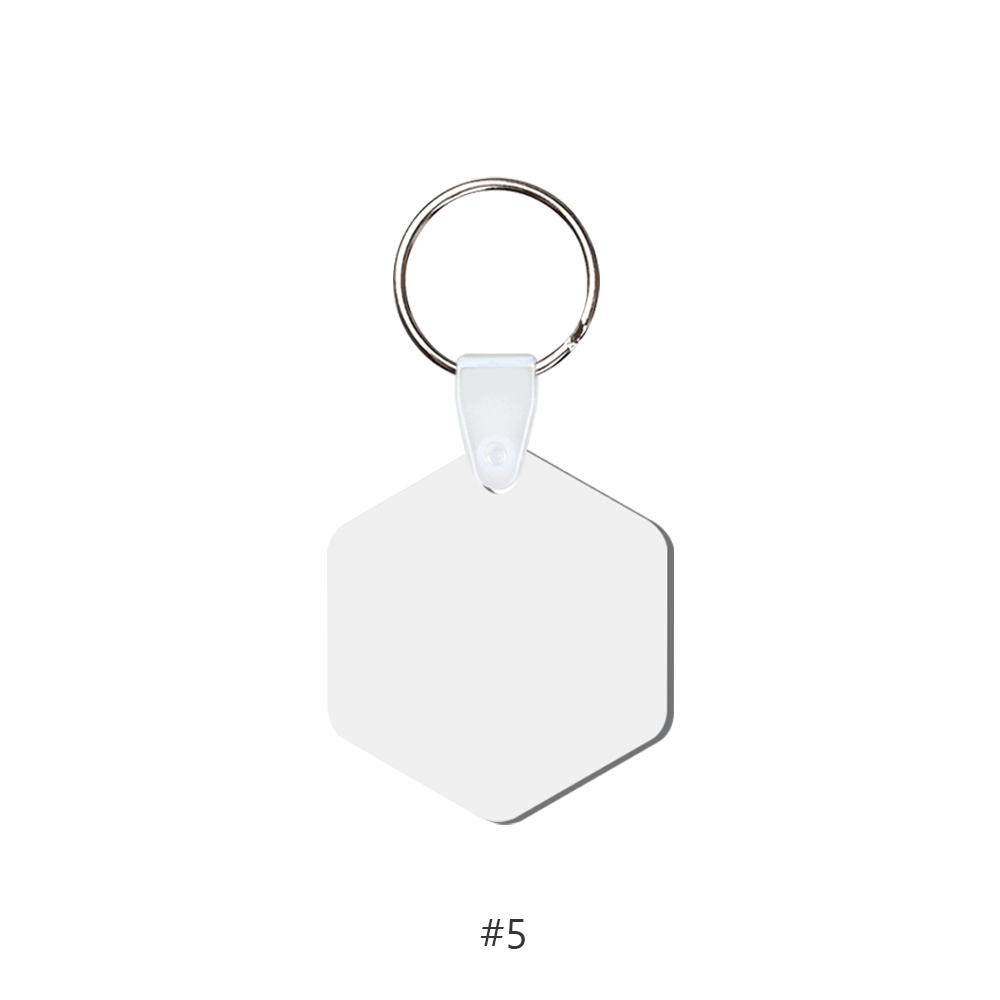 DIY Sublimation MDF Keychain - Double-Sided Heat Transfer Printing Keyring Blank with 25 Different Shapes