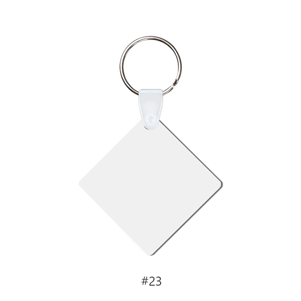 DIY Sublimation MDF Keychain - Double-Sided Heat Transfer Printing Keyring Blank with 25 Different Shapes