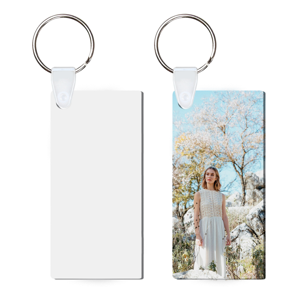 DIY Sublimation MDF Keychain - Double-Sided Heat Transfer Printing Keyring Blank with 25 Different Shapes