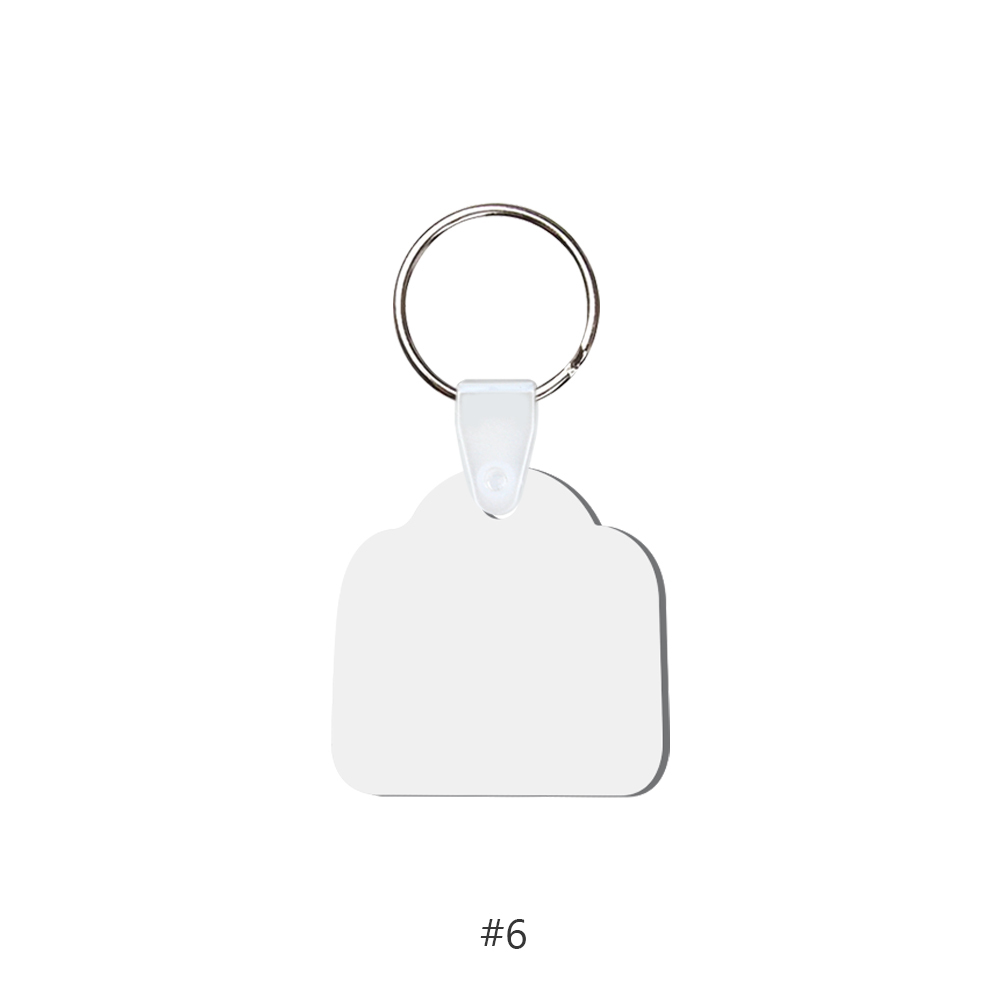 DIY Sublimation MDF Keychain - Double-Sided Heat Transfer Printing Keyring Blank with 25 Different Shapes