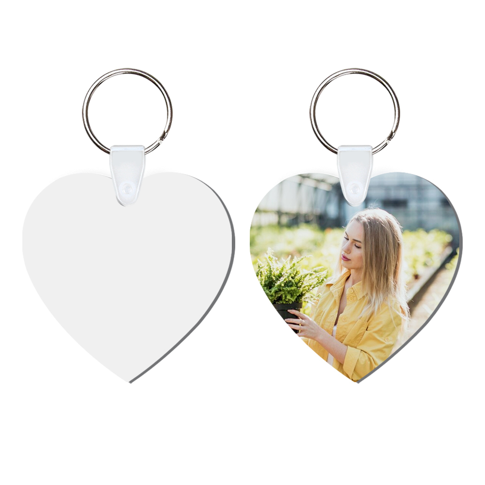 DIY Sublimation MDF Keychain - Double-Sided Heat Transfer Printing Keyring Blank with 25 Different Shapes