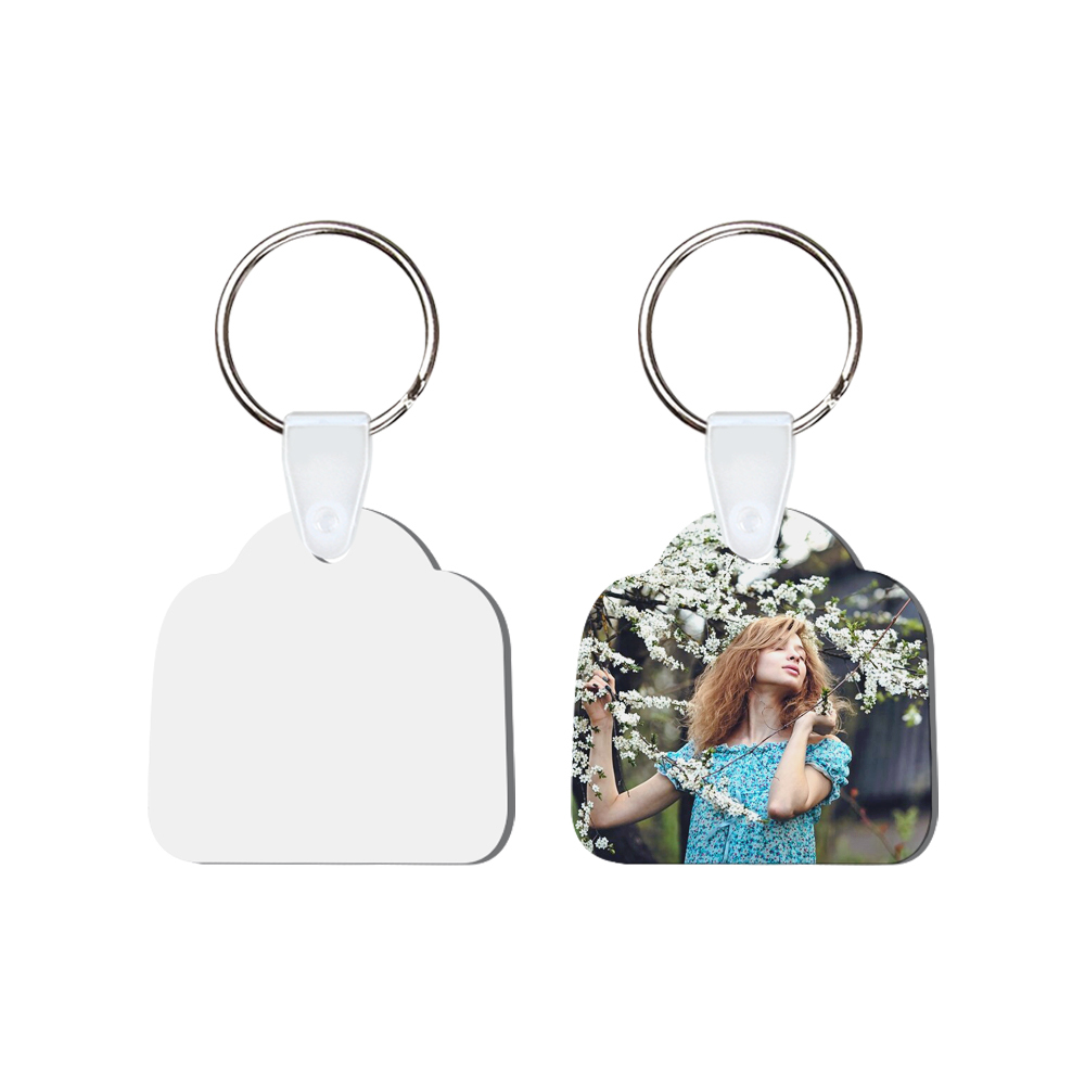 DIY Sublimation MDF Keychain - Double-Sided Heat Transfer Printing Keyring Blank with 25 Different Shapes