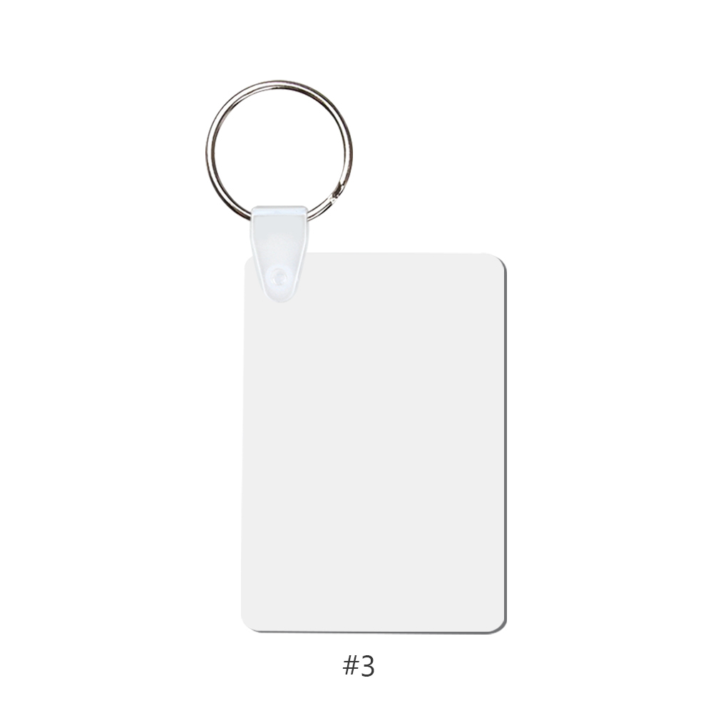 DIY Sublimation MDF Keychain - Double-Sided Heat Transfer Printing Keyring Blank with 25 Different Shapes