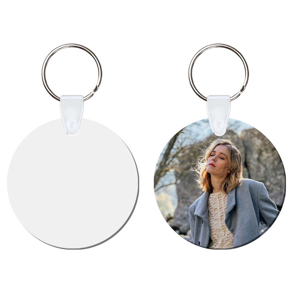 DIY Sublimation MDF Keychain - Double-Sided Heat Transfer Printing Keyring Blank with 25 Different Shapes