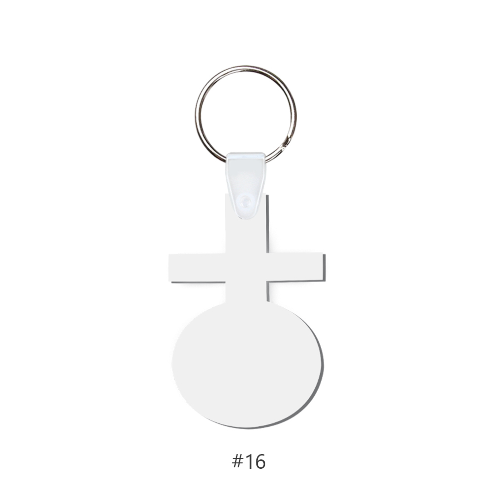 DIY Sublimation MDF Keychain - Double-Sided Heat Transfer Printing Keyring Blank with 25 Different Shapes
