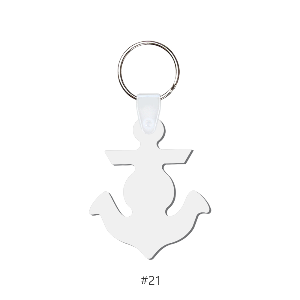 DIY Sublimation MDF Keychain - Double-Sided Heat Transfer Printing Keyring Blank with 25 Different Shapes