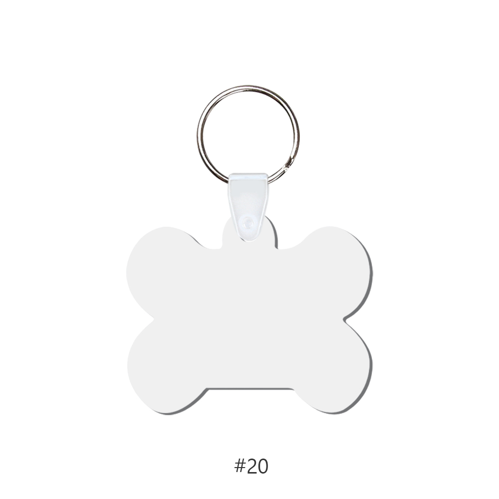 DIY Sublimation MDF Keychain - Double-Sided Heat Transfer Printing Keyring Blank with 25 Different Shapes