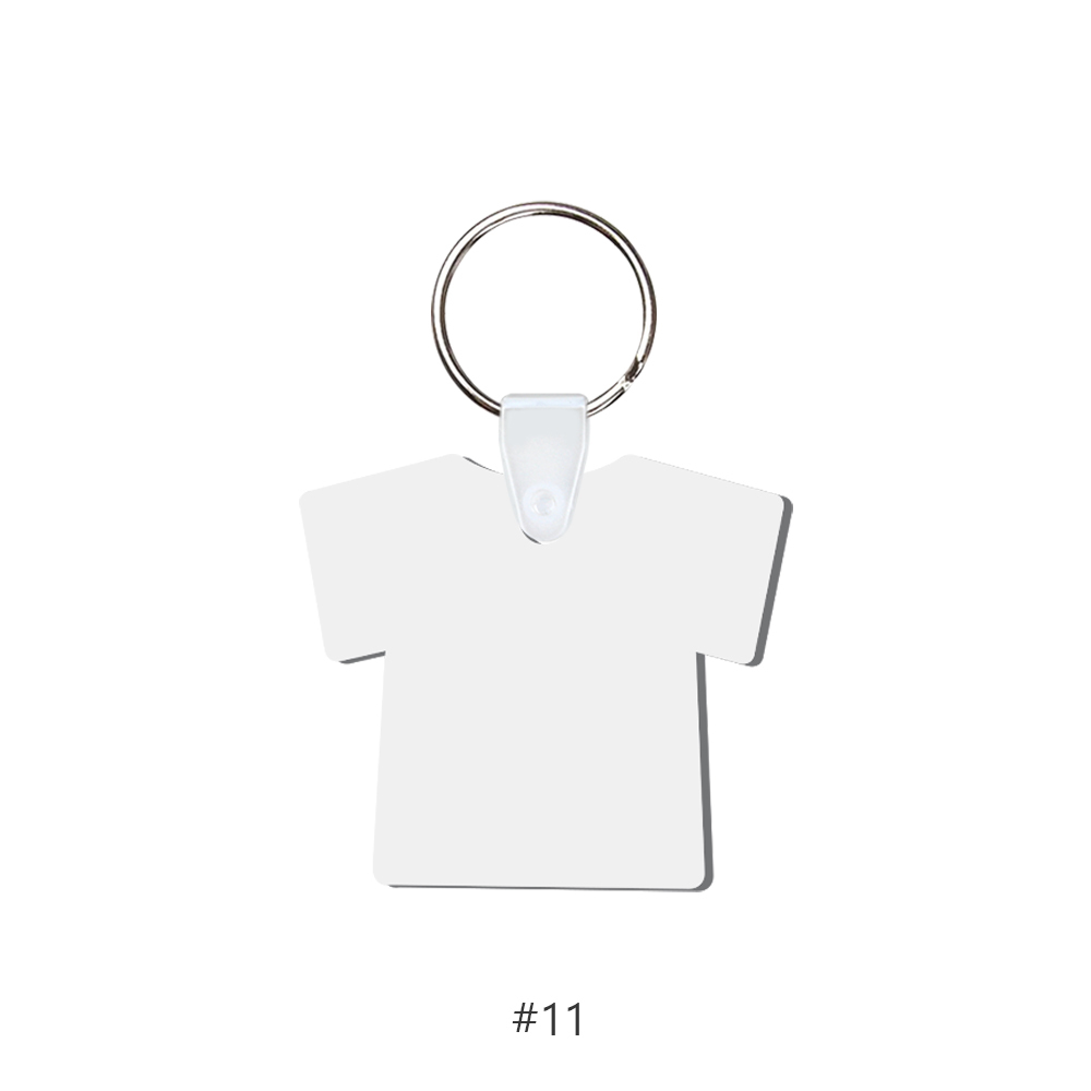 DIY Sublimation MDF Keychain - Double-Sided Heat Transfer Printing Keyring Blank with 25 Different Shapes
