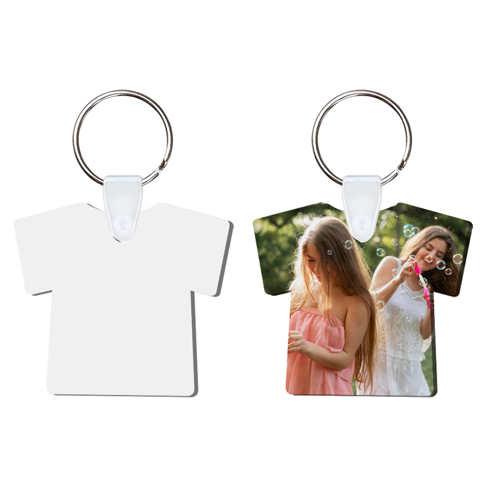 DIY Sublimation MDF Keychain - Double-Sided Heat Transfer Printing Keyring Blank with 25 Different Shapes