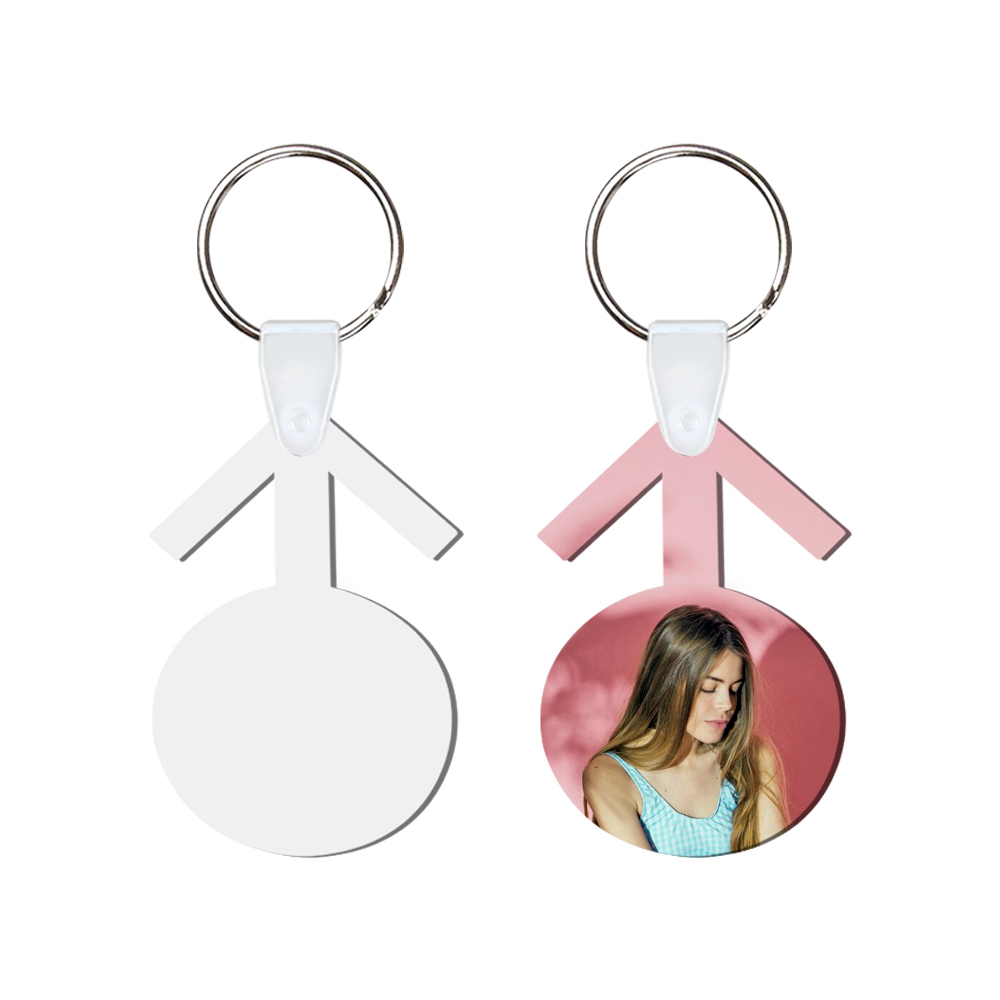 DIY Sublimation MDF Keychain - Double-Sided Heat Transfer Printing Keyring Blank with 25 Different Shapes