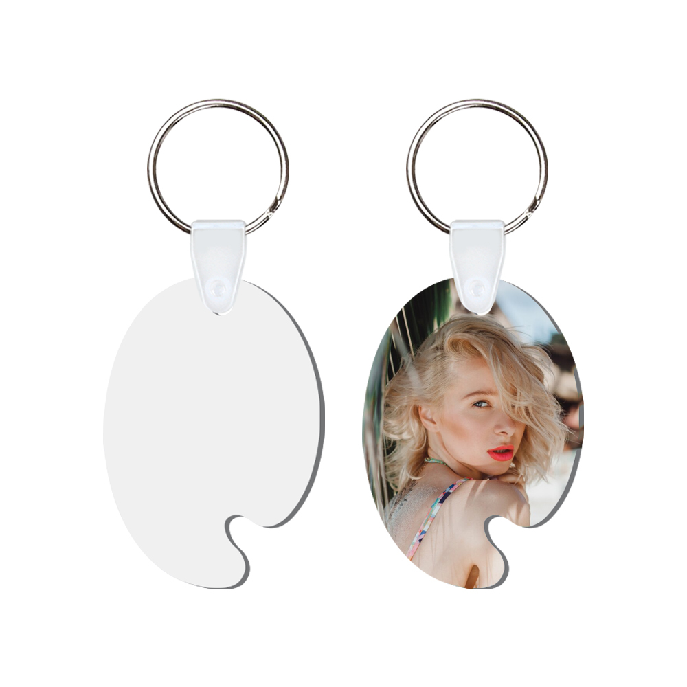 DIY Sublimation MDF Keychain - Double-Sided Heat Transfer Printing Keyring Blank with 25 Different Shapes