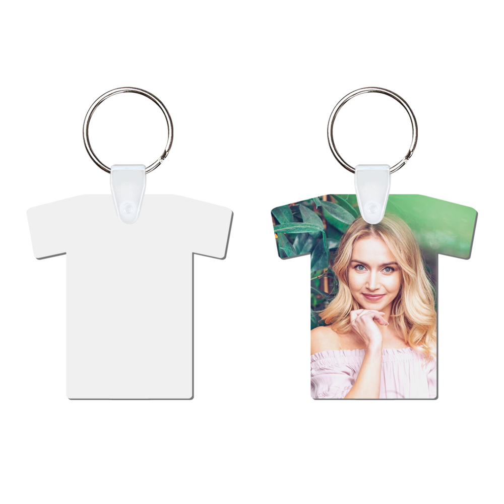 DIY Sublimation MDF Keychain - Double-Sided Heat Transfer Printing Keyring Blank with 25 Different Shapes