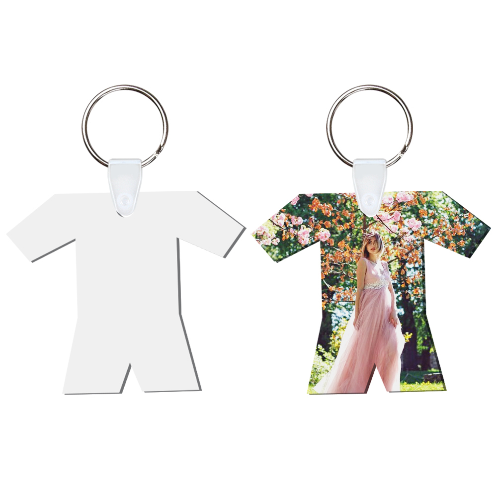 DIY Sublimation MDF Keychain - Double-Sided Heat Transfer Printing Keyring Blank with 25 Different Shapes