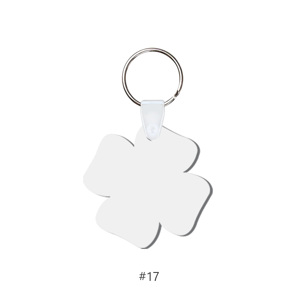 DIY Sublimation MDF Keychain - Double-Sided Heat Transfer Printing Keyring Blank with 25 Different Shapes