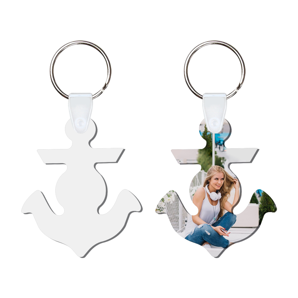 DIY Sublimation MDF Keychain - Double-Sided Heat Transfer Printing Keyring Blank with 25 Different Shapes
