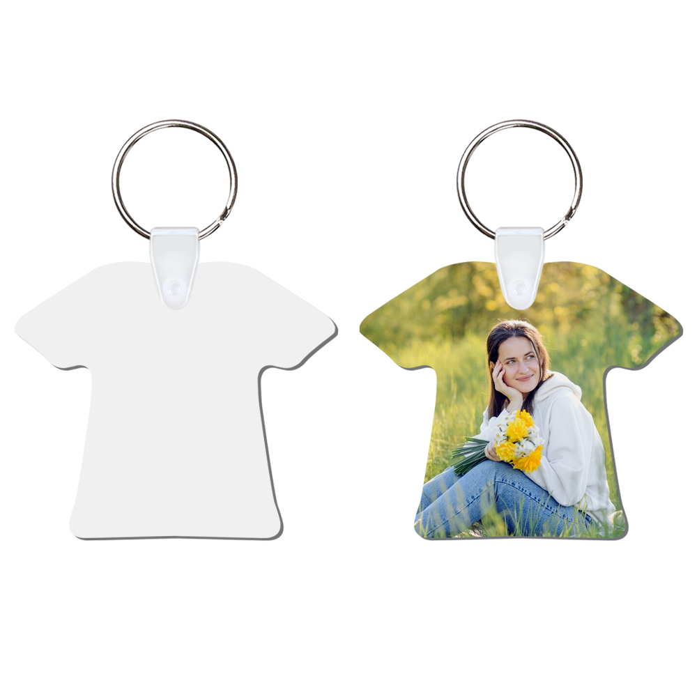 DIY Sublimation MDF Keychain - Double-Sided Heat Transfer Printing Keyring Blank with 25 Different Shapes