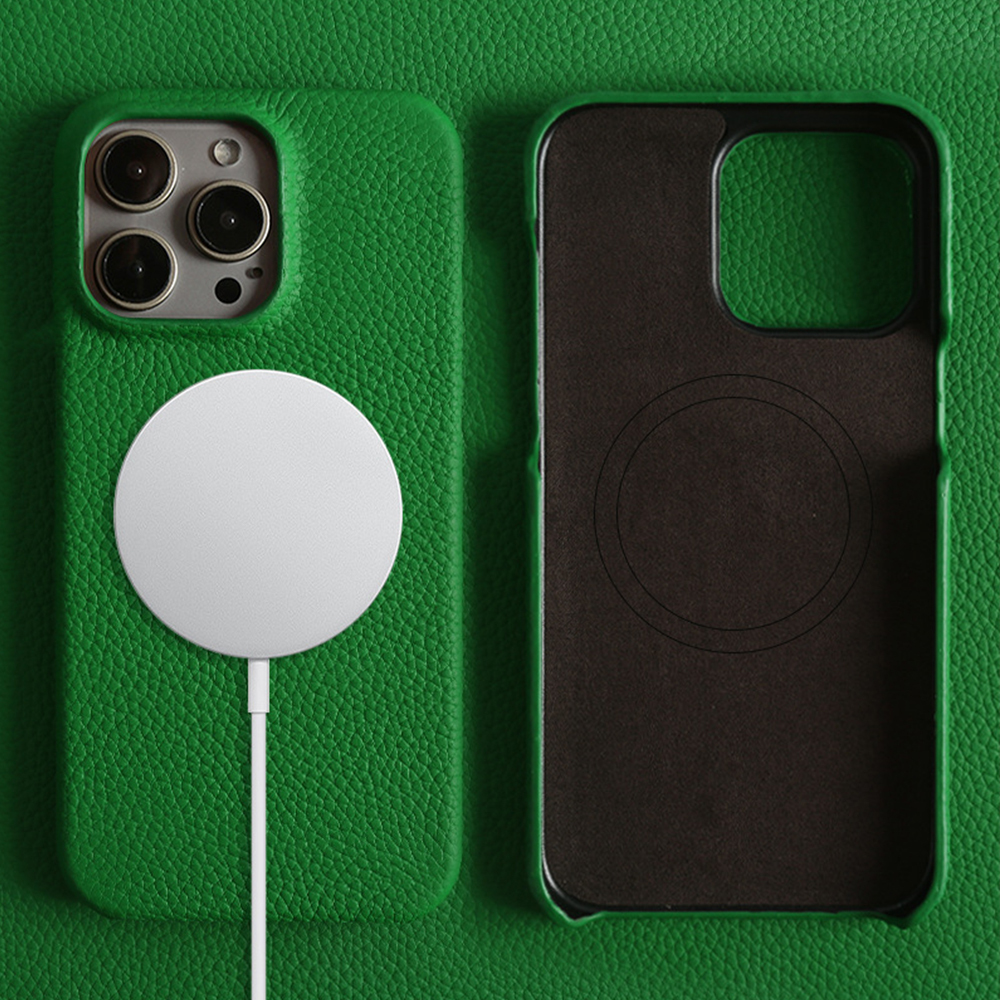 Magnetic Leather Phone Case Compatible with iPhone Series - Premium Leather with Strong Magnet for MagSafe