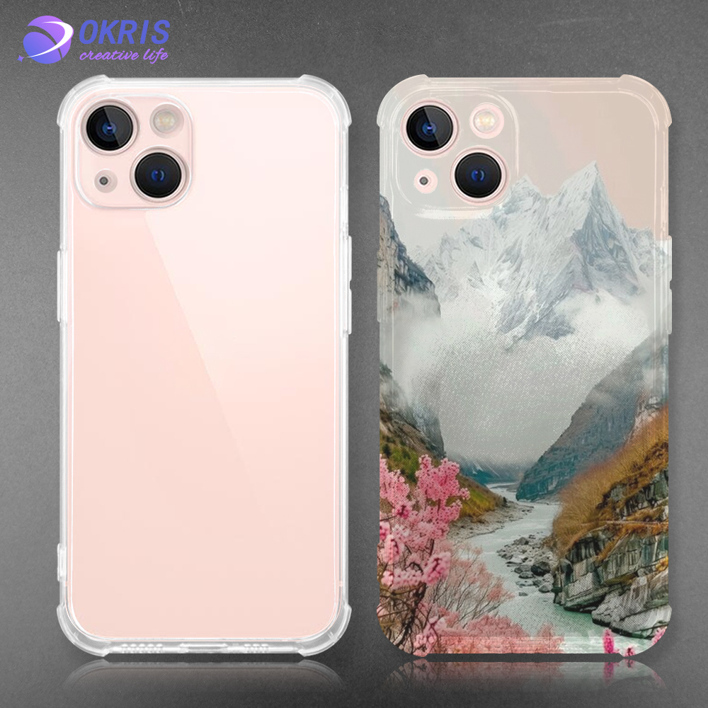 DIY UV Printable Full Protect TPU Transparent 4-Corner Anti-Shock Phone Case for iPhone Series