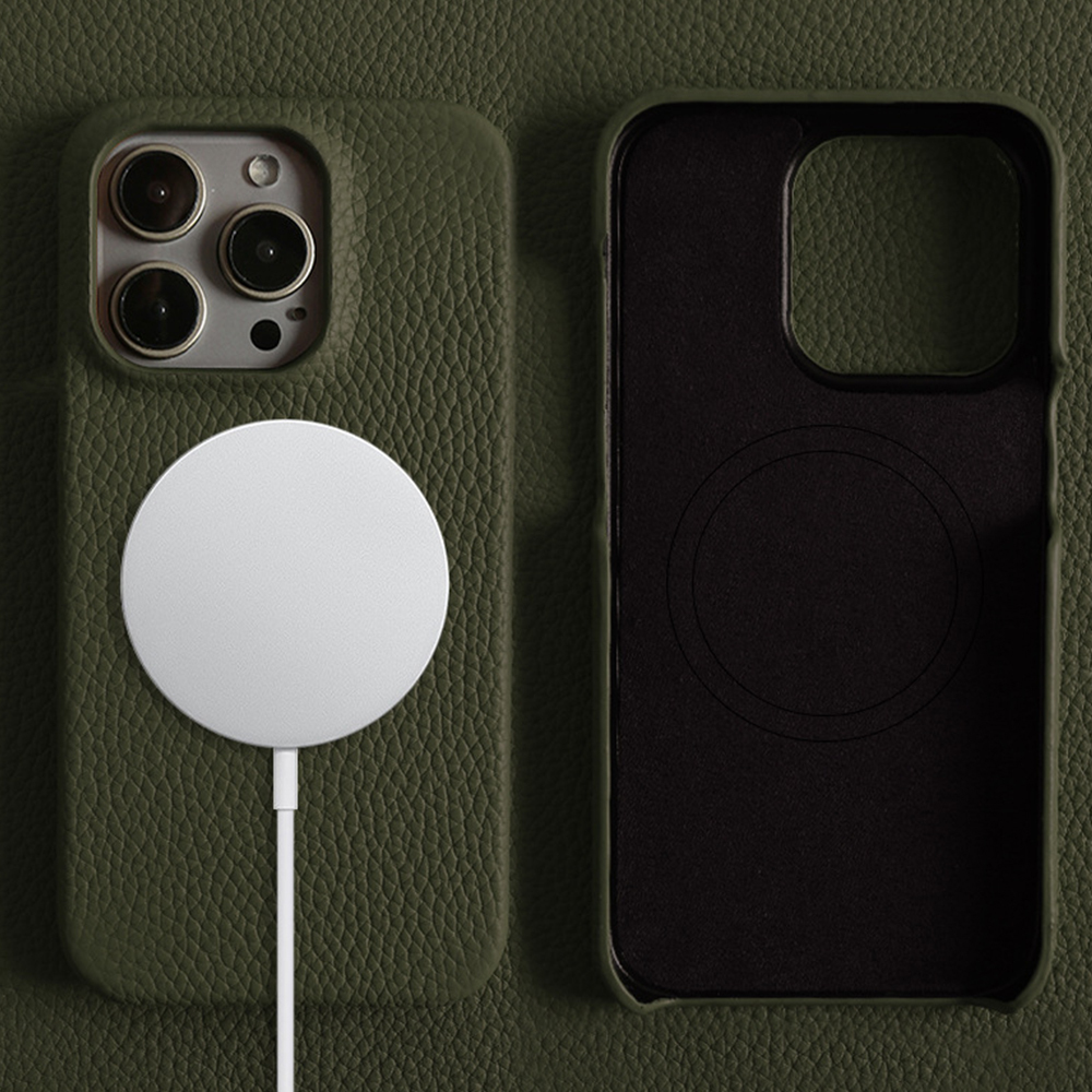 Magnetic Leather Phone Case Compatible with iPhone Series - Premium Leather with Strong Magnet for MagSafe