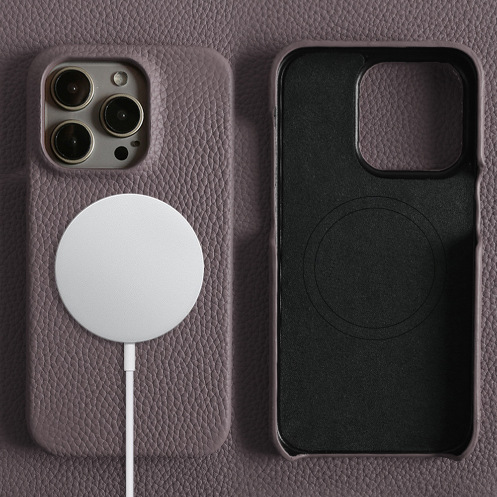 Magnetic Leather Phone Case Compatible with iPhone Series - Premium Leather with Strong Magnet for MagSafe