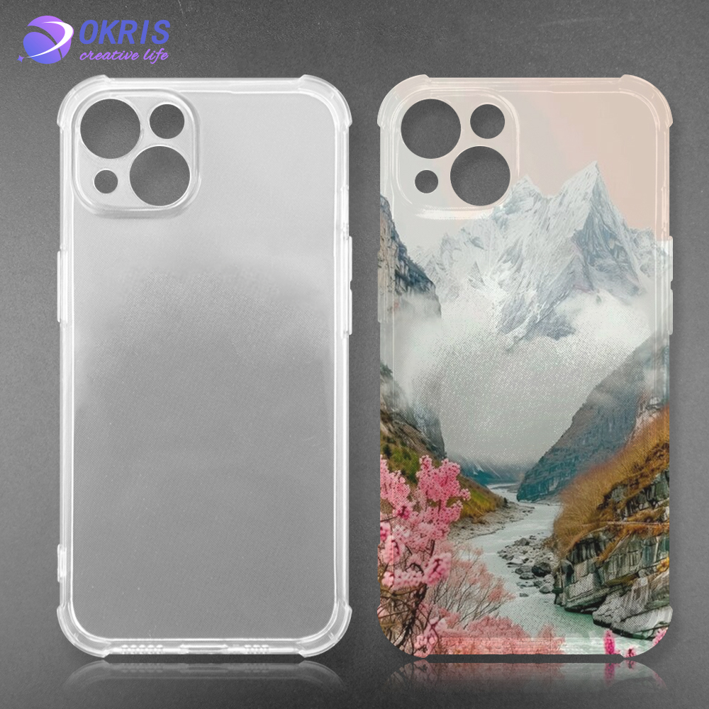 DIY UV Printable Full Protect TPU Transparent 4-Corner Anti-Shock Phone Case for iPhone Series