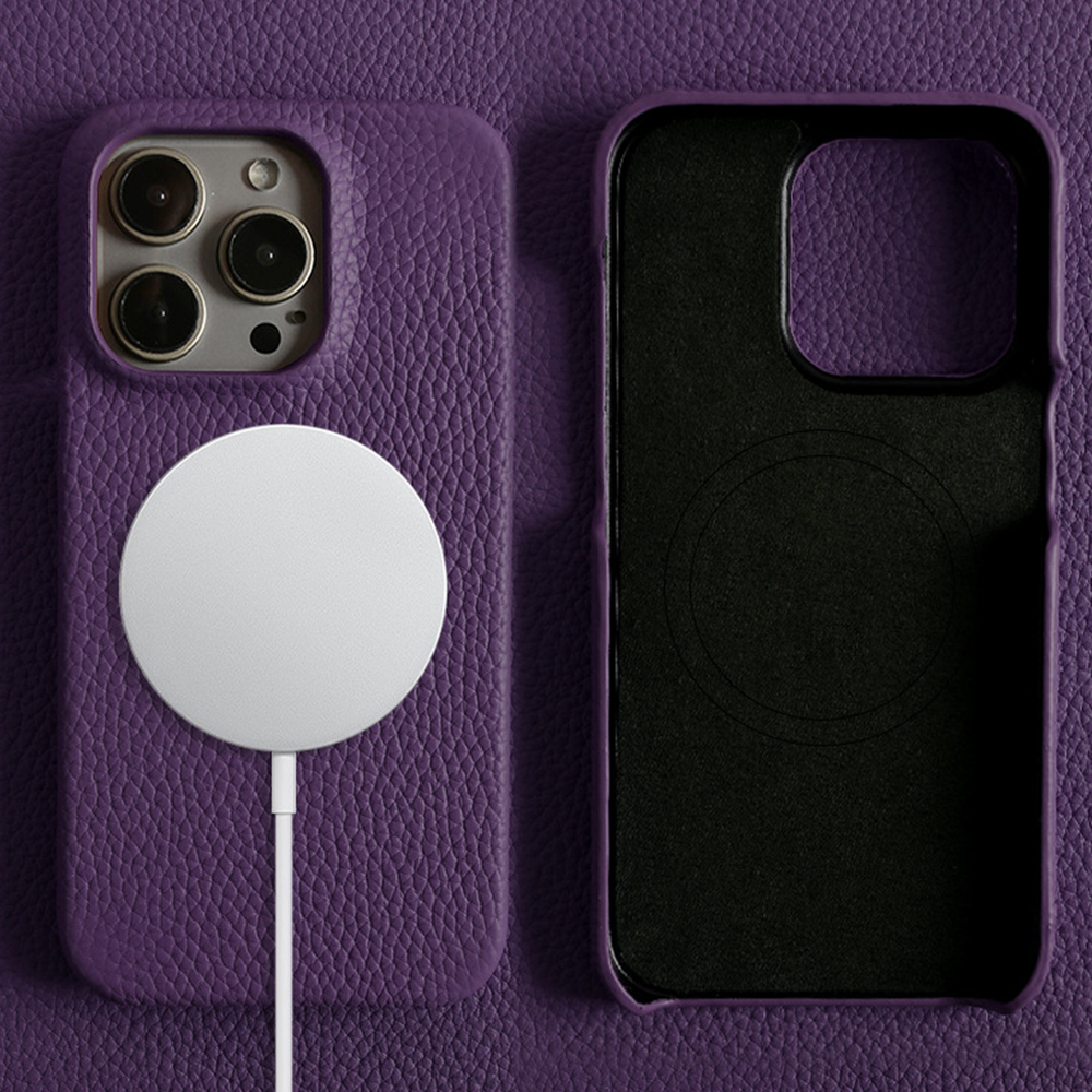 Magnetic Leather Phone Case Compatible with iPhone Series - Premium Leather with Strong Magnet for MagSafe