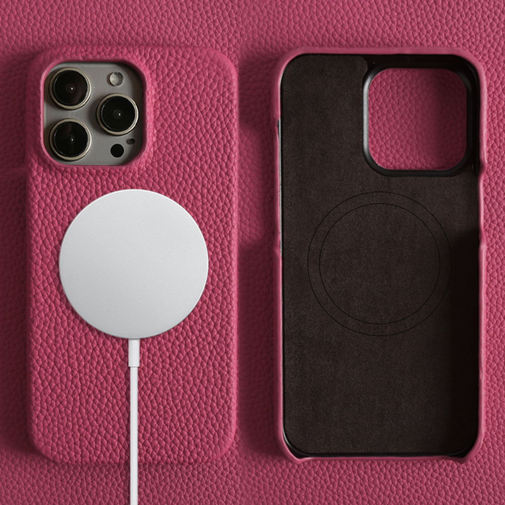Magnetic Leather Phone Case Compatible with iPhone Series - Premium Leather with Strong Magnet for MagSafe