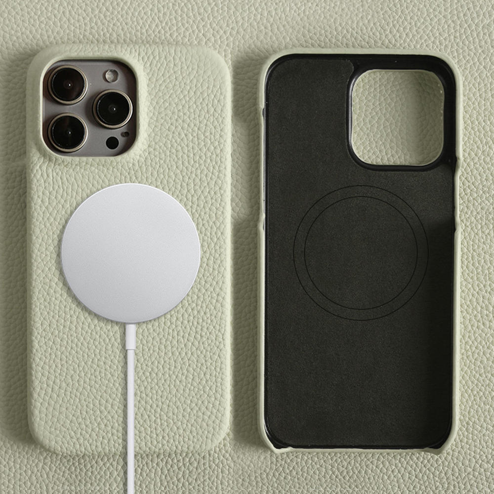 Magnetic Leather Phone Case Compatible with iPhone Series - Premium Leather with Strong Magnet for MagSafe