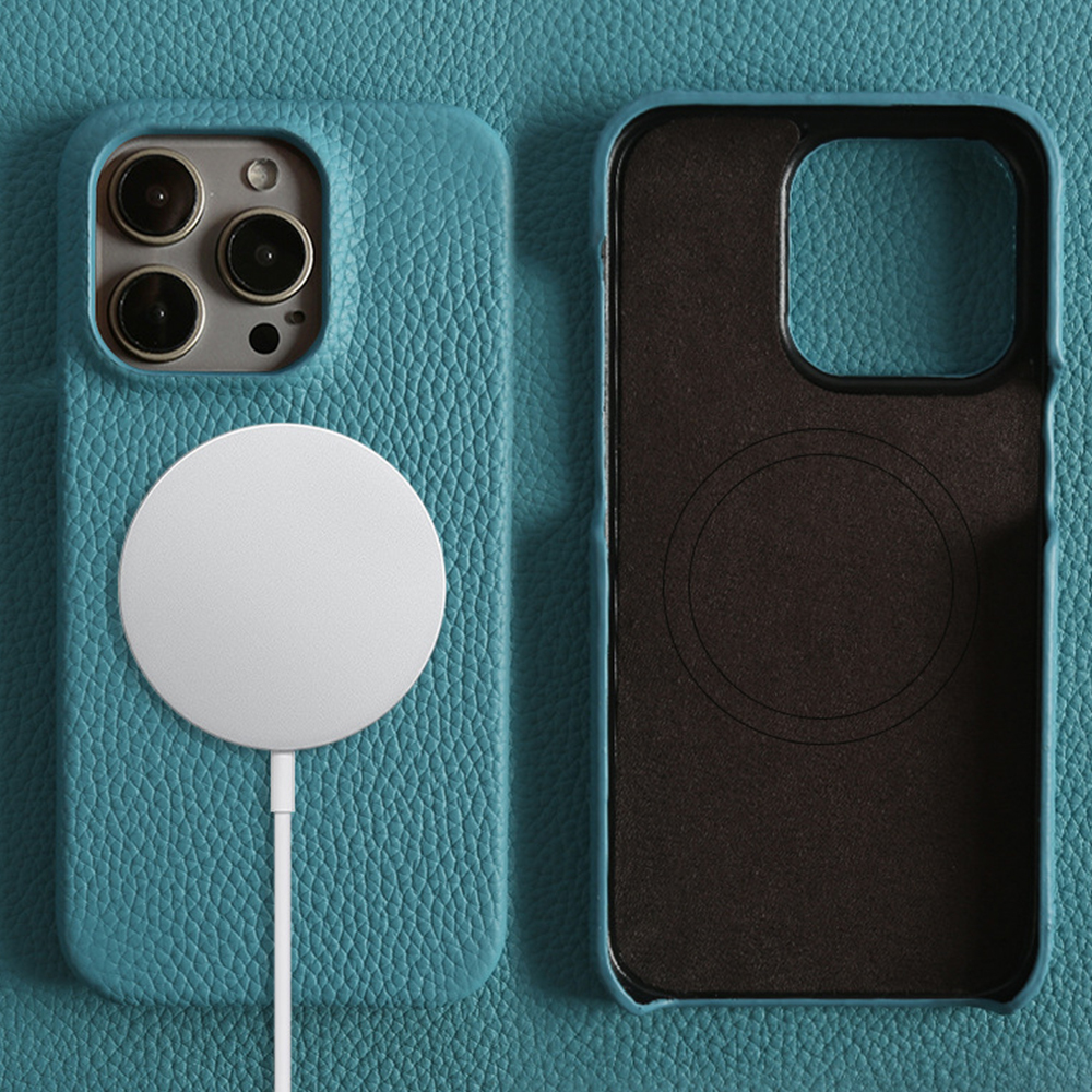 Magnetic Leather Phone Case Compatible with iPhone Series - Premium Leather with Strong Magnet for MagSafe