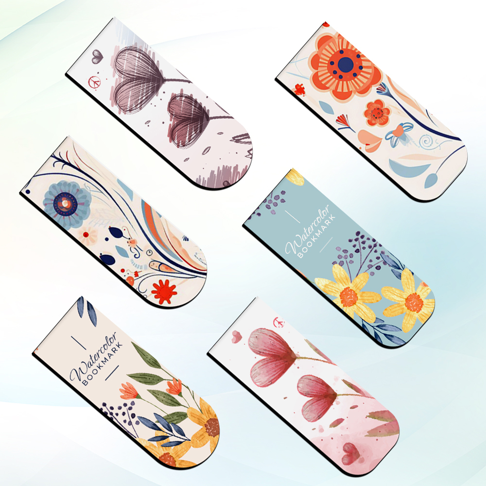 Personalized Sublimation Single-Sided Printing Rectangular Foldable Magnetic Bookmark - Heat Transfer Page Clip for Students, Teachers, School & Office Reading