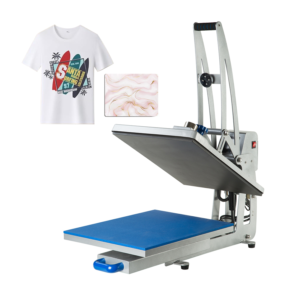 Heat Press Machine with LED Digital Screen - 3 Different Printing Sizes Machine for T-Shirts, Ceramic Tiles & Metal Plates