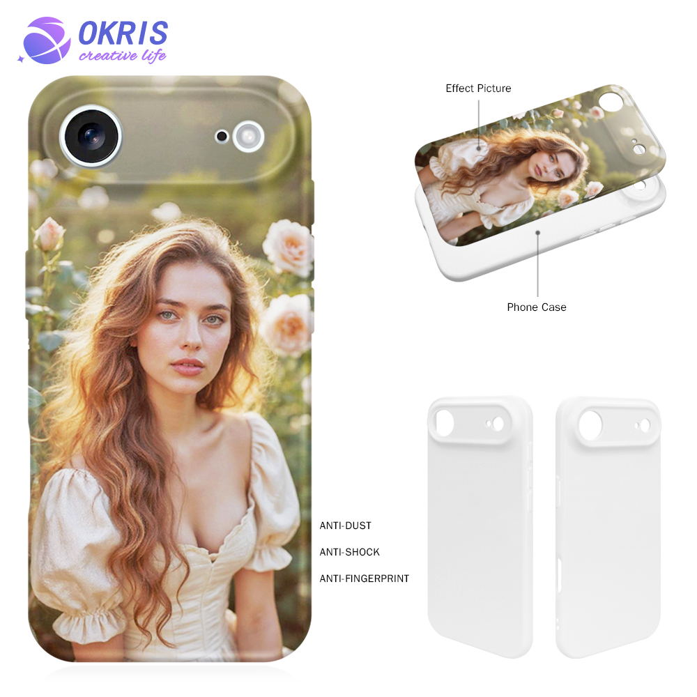 For iPhone 17 Sublimation 3D Soft Coated Phone Case - DIY Heat Transfer Phone Cover for iPhone 17 Air/IP 17 Pro/IP 17 Pro Max