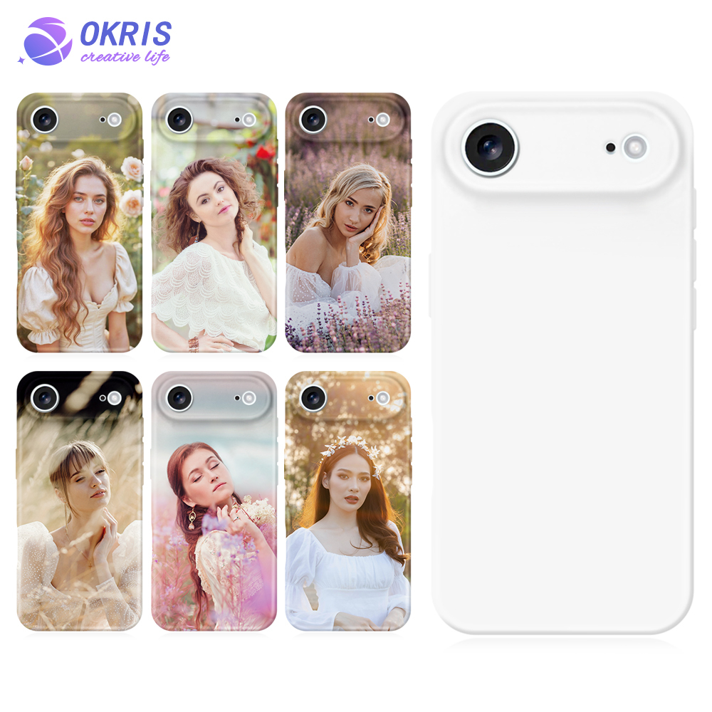 For iPhone 17 Sublimation 3D Soft Coated Phone Case - DIY Heat Transfer Phone Cover for iPhone 17 Air/IP 17 Pro/IP 17 Pro Max