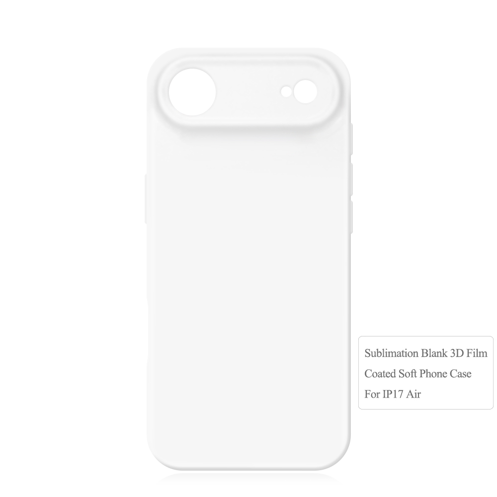 For iPhone 17 Sublimation 3D Soft Coated Phone Case - DIY Heat Transfer Phone Cover for iPhone 17 Air/IP 17 Pro/IP 17 Pro Max