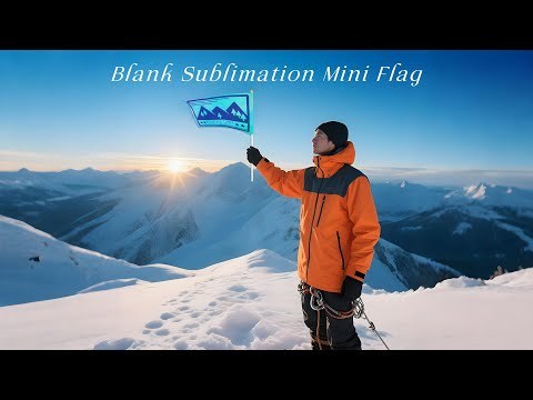 White Blank Sublimation Mini Flags; Hand Held Solid White Blank Flag; Plain White DIY Color Small Flags; Sublimation White Polyester/Warp Knitting Flag for Various Occasion