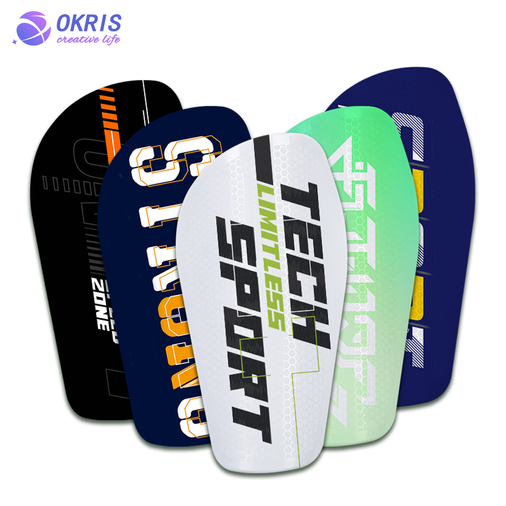 DIY Sublimation Hexagon White Shin Guards - Custom Glossy Finish Football Protective Equipment Shin Pads with 4 Sizes