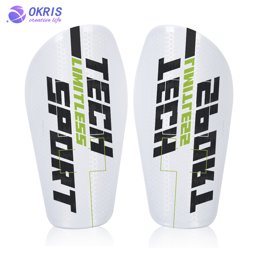DIY Sublimation Hexagon White Shin Guards - Custom Glossy Finish Football Protective Equipment Shin Pads with 4 Sizes