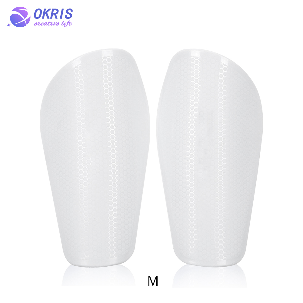 DIY Sublimation Hexagon White Shin Guards - Custom Glossy Finish Football Protective Equipment Shin Pads with 4 Sizes
