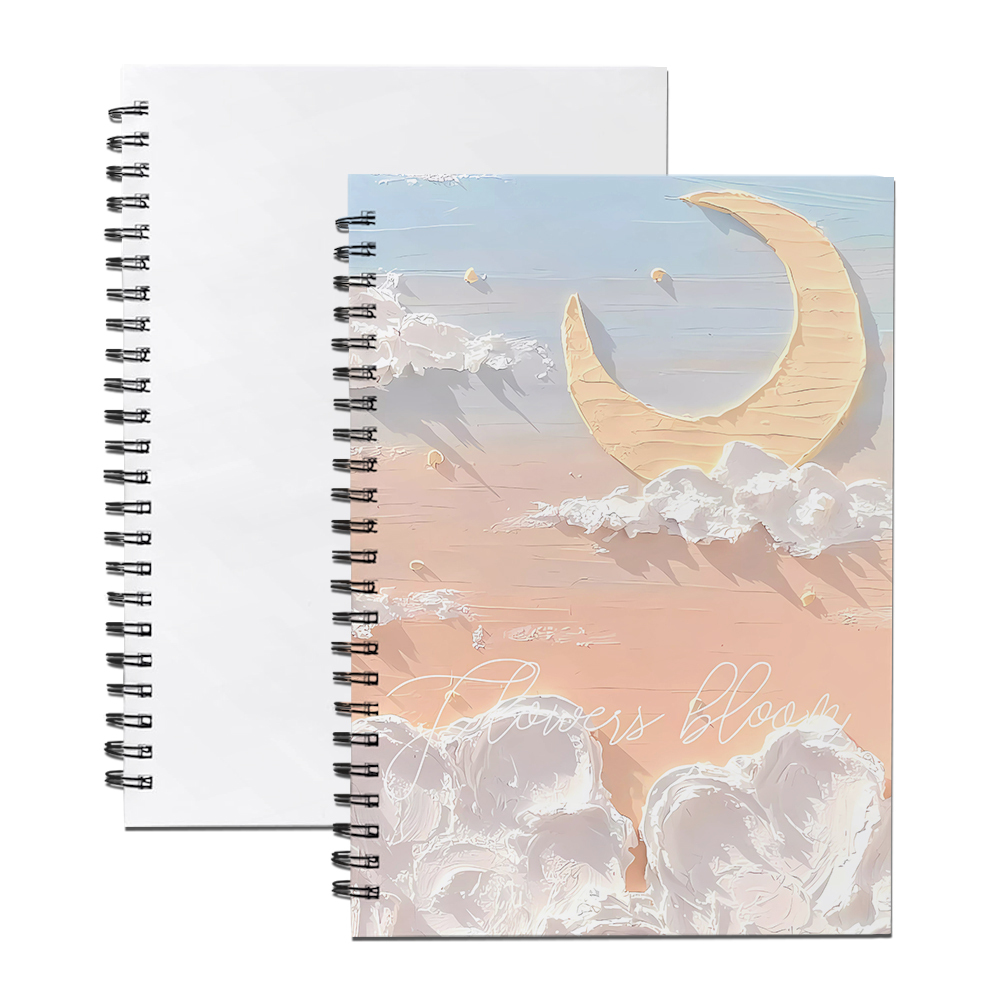 DIY Sublimation Coil Notebook - A4 & A5 & A6 Size Personalized Heat Transfer Hardboard Cover Notepad for Students & Teachers