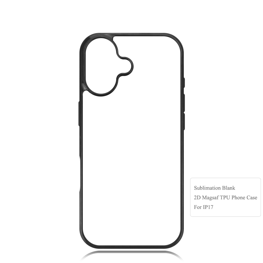 New Arrival for iPhone 13 to 17 Series Magnetic 2D TPU Phone Case Sublimation Soft Cell Cover Heat Transfer DIY Phone Cases with Anti-Slip Design