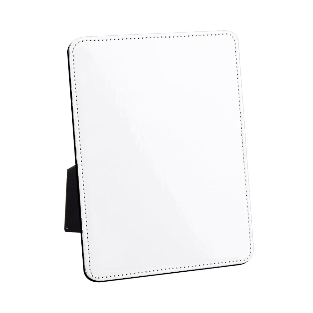 Wholesale Sublimation PU Leather Rectangle Photo Frame - DIY Craft Home Decor with Stand