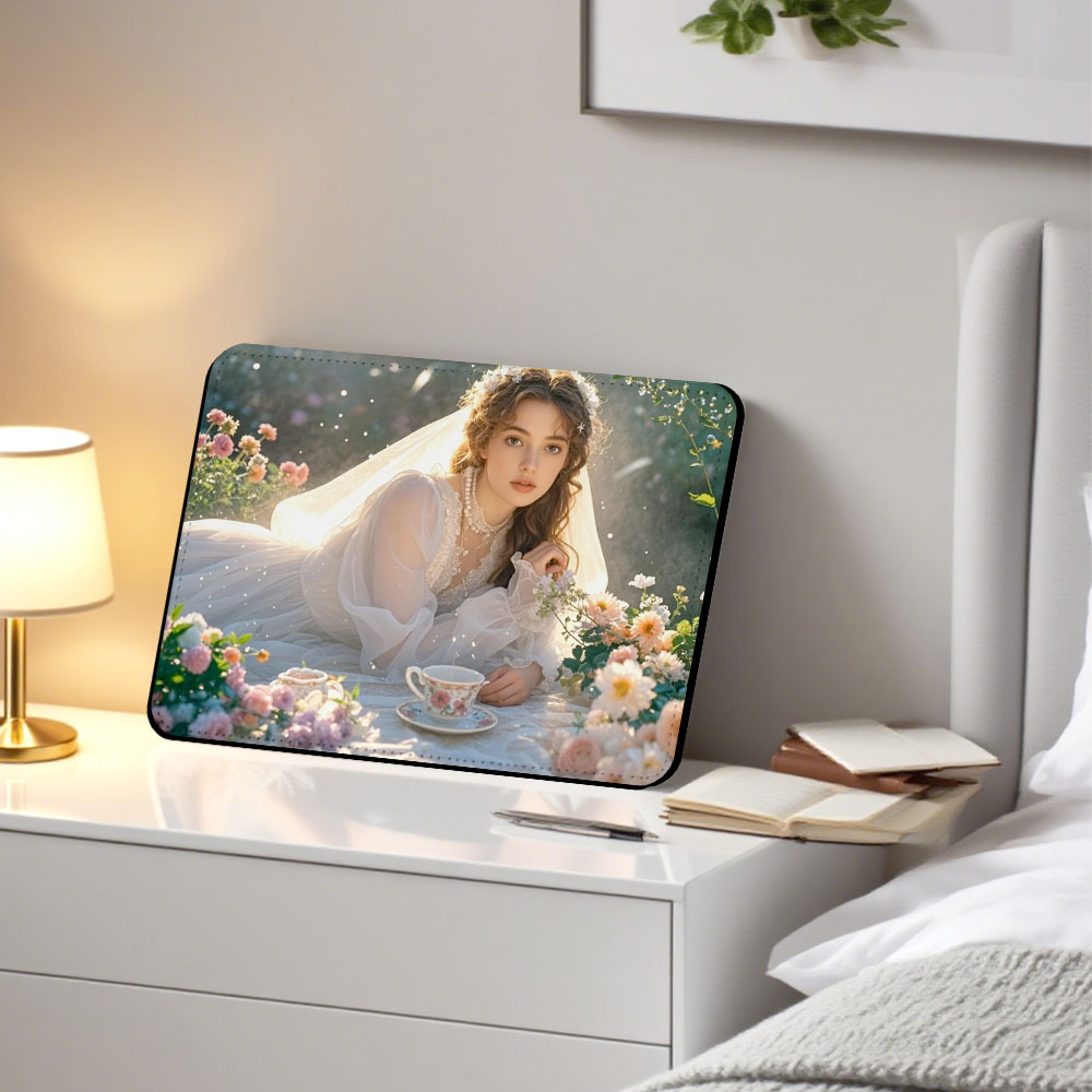 Wholesale Sublimation PU Leather Rectangle Photo Frame - DIY Craft Home Decor with Stand