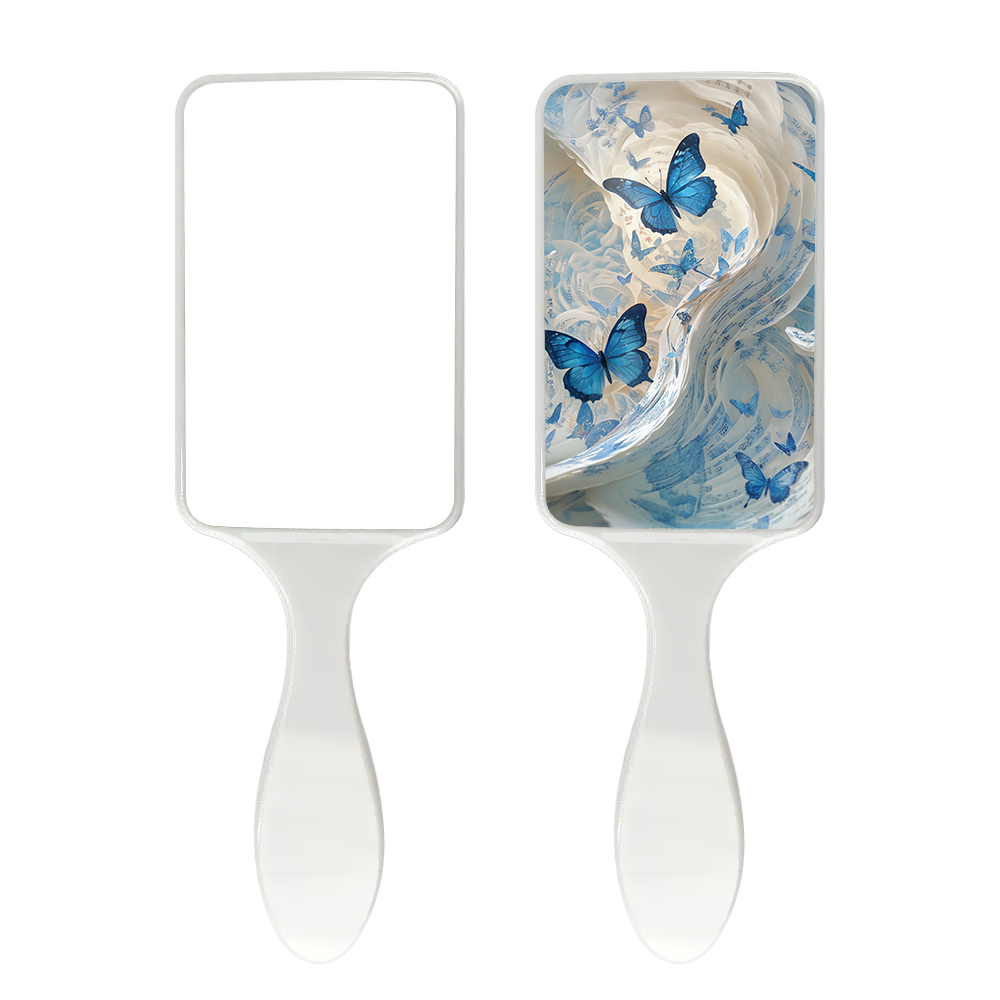 Plastic Hair Brush with Sublimation Blank Aluminum Sheet - Heat Transfer DIY Personalized Travel Massage Comb