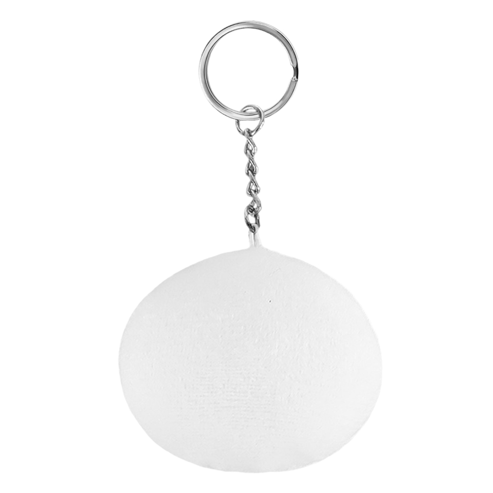 Blank Sublimation Baby Velvet Keychain - Heat Transfer Double-Sided Printing Plush Keyring with Oval/Heart/Square Shape